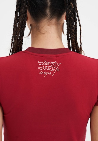 T-shirt Ed Hardy en rouge