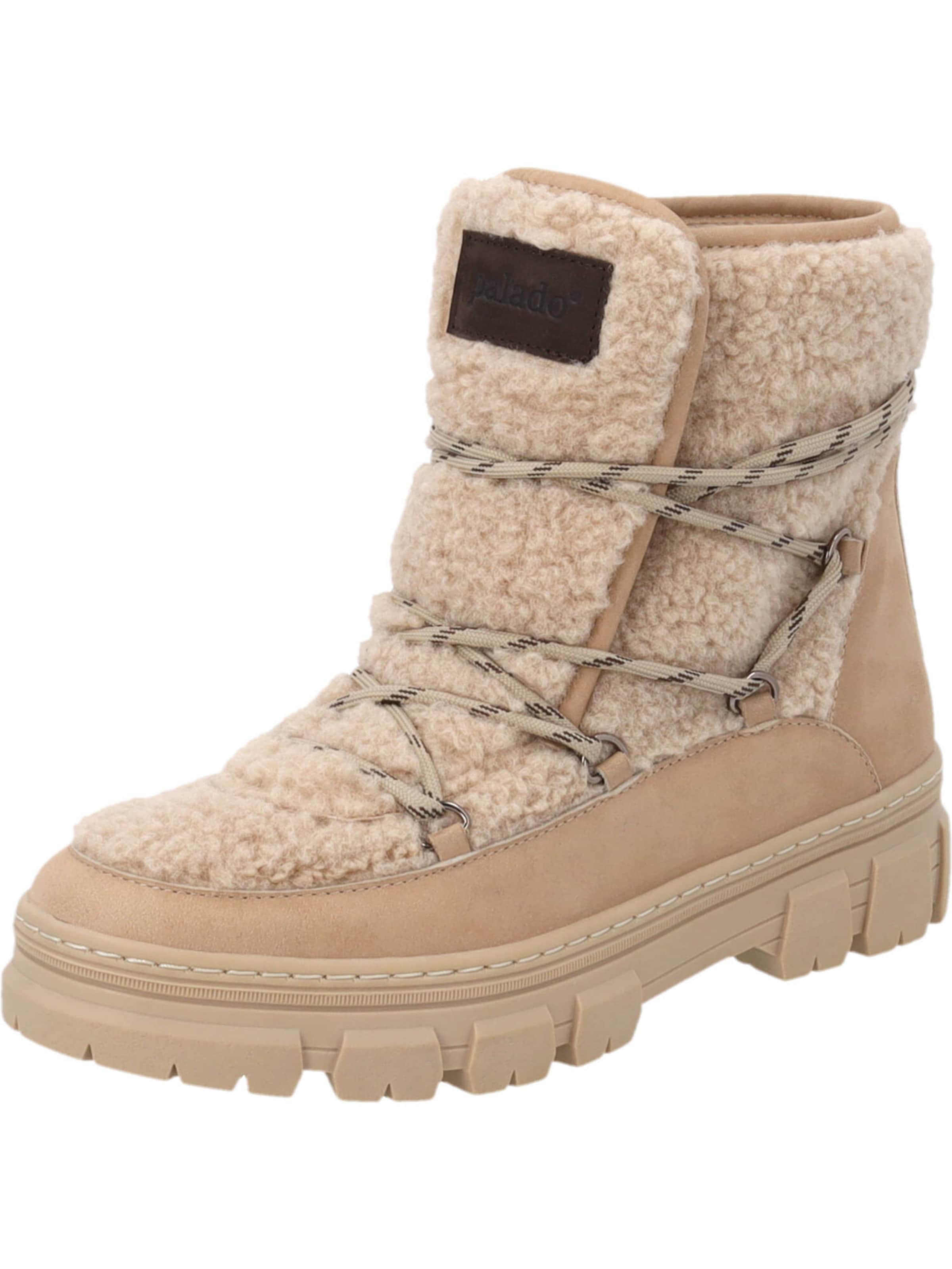 Bottes à lacets 'Grera' Palado en beige : devant