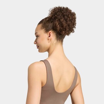 ADIDAS PERFORMANCE Bustier Sporttop 'Studio All Me' in Braun