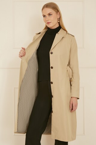 Yumi Between-Seasons Coat in Brown