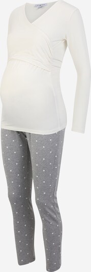 Envie de Fraise Pyjama 'ELIOTT' en gris chiné / blanc, Vue avec produit