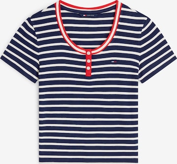 Tommy Jeans - Camisa em azul: frente