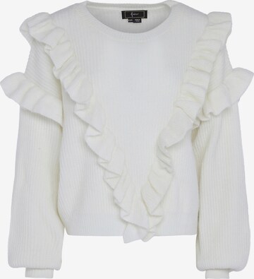 Pull-over faina en blanc : devant