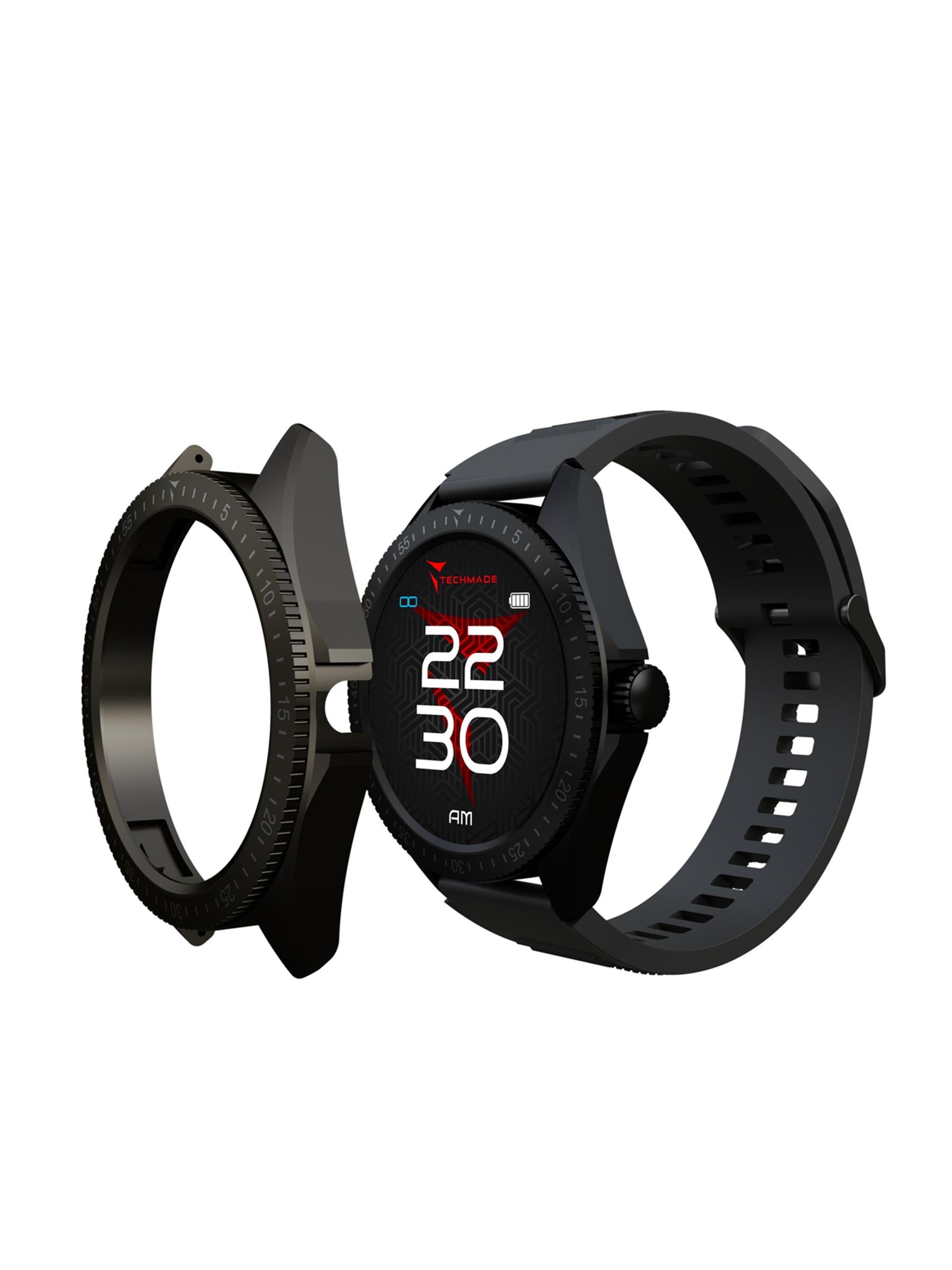 Techmade Digital Watch 'SmartWatch ROCKS BLACK' in Black