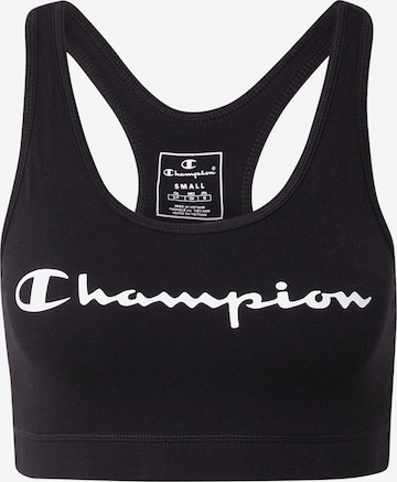 Champion Authentic Athletic Apparel Sports Bra in Black: front