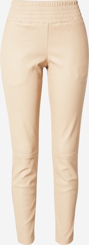 Ibana Slim fit Pants 'COLETTE' in Brown: front