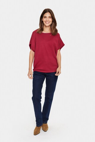 SAINT TROPEZ Pullover 'Mila' in Rot