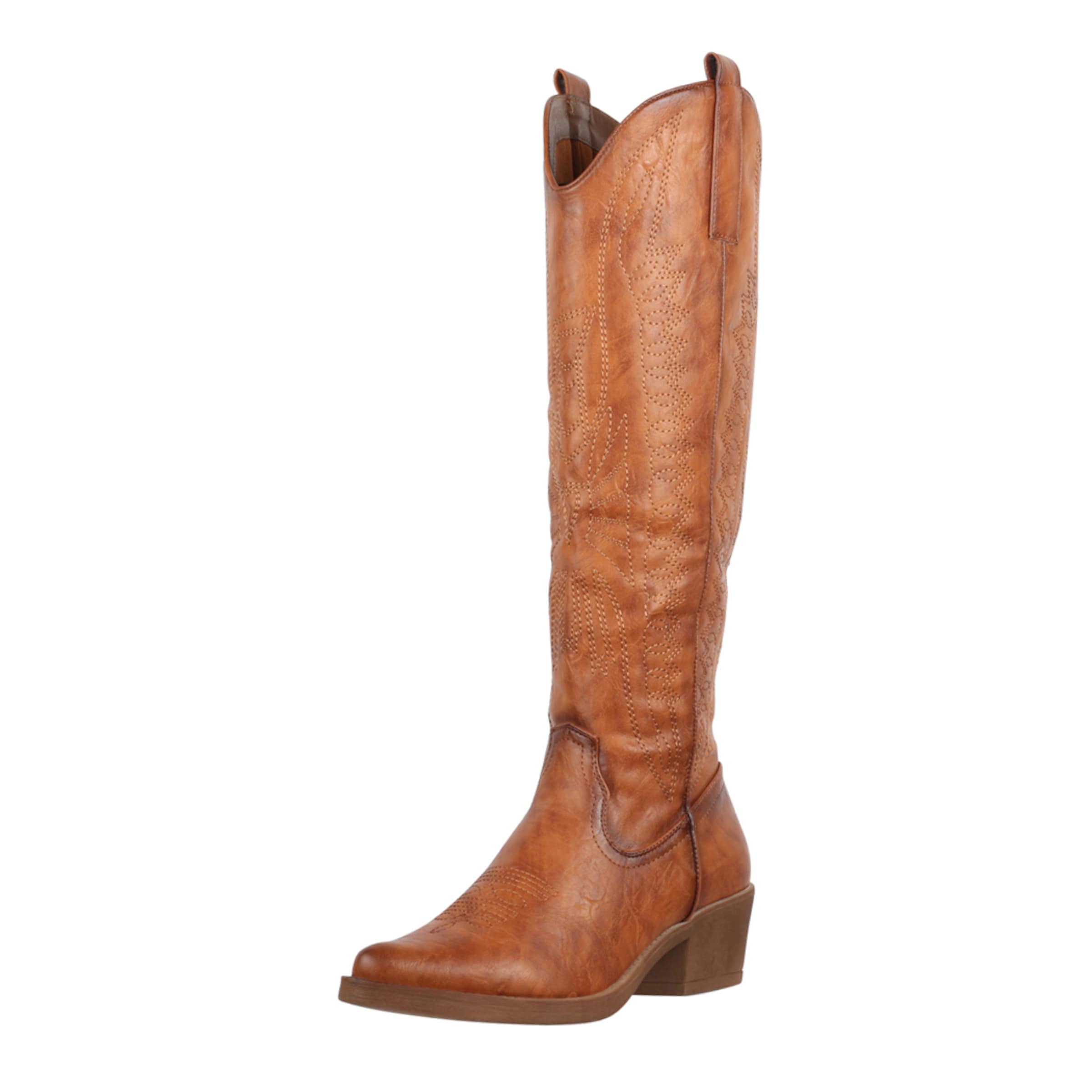 Elara Cowboylaarzen in Bruin: voorkant