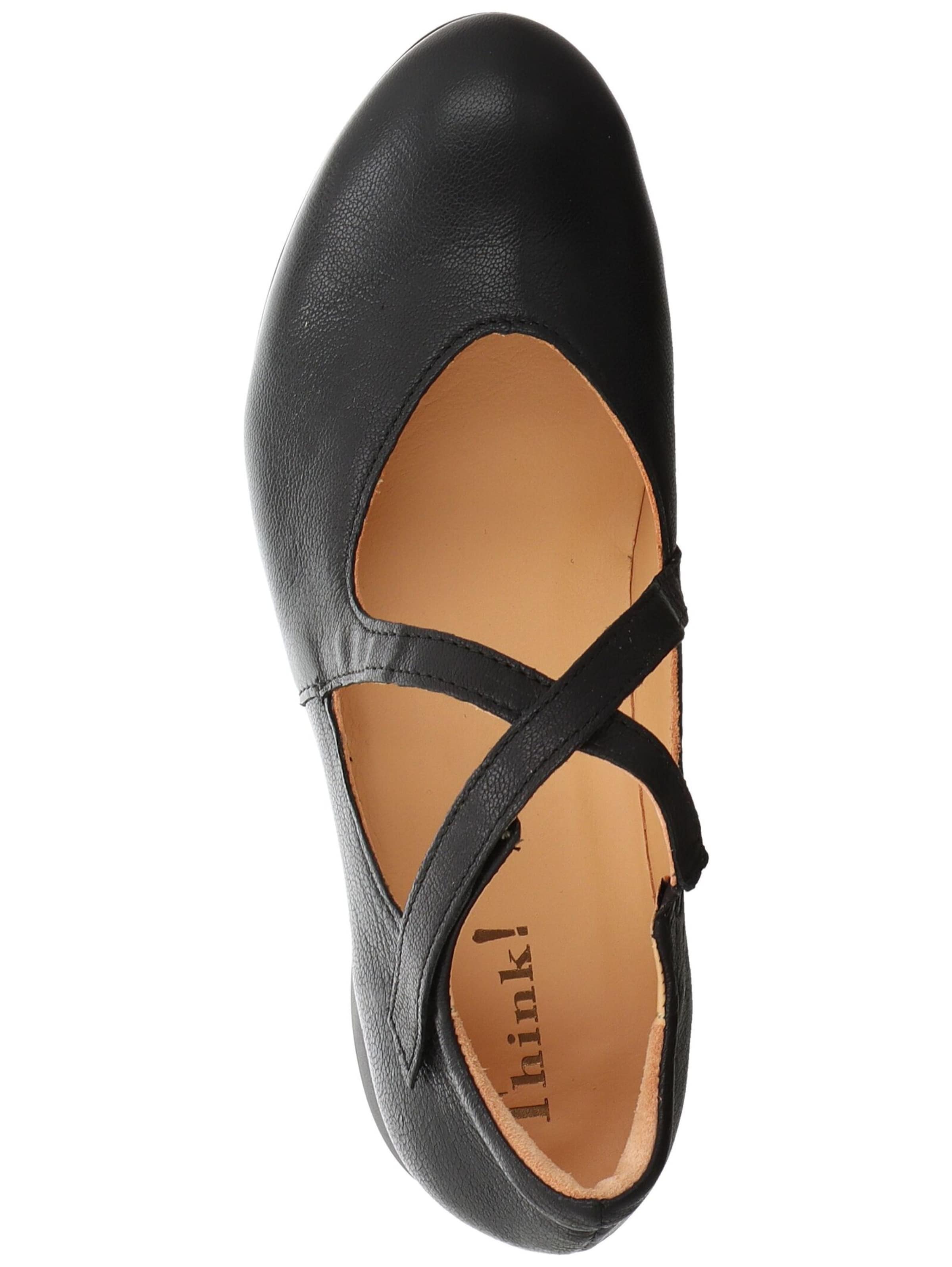 Ballerines à lanières THINK! en noir