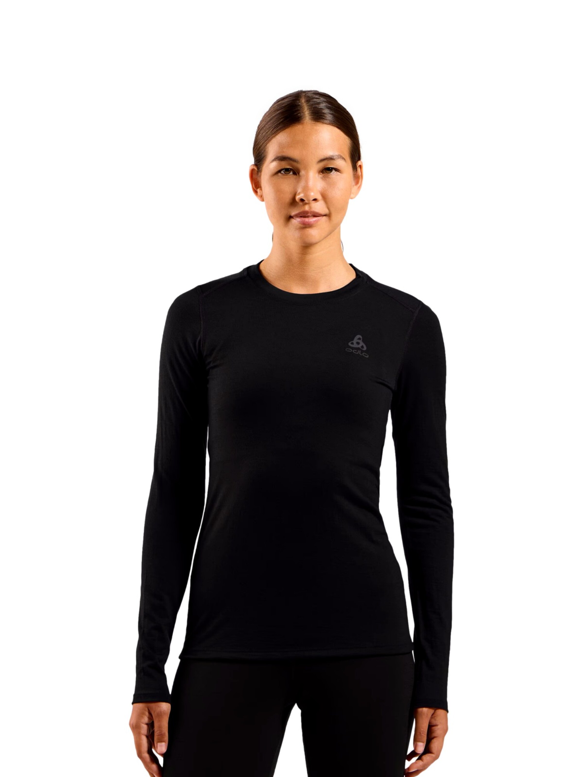 ODLO Funktionsshirt '160' in Schwarz: Vorderseite