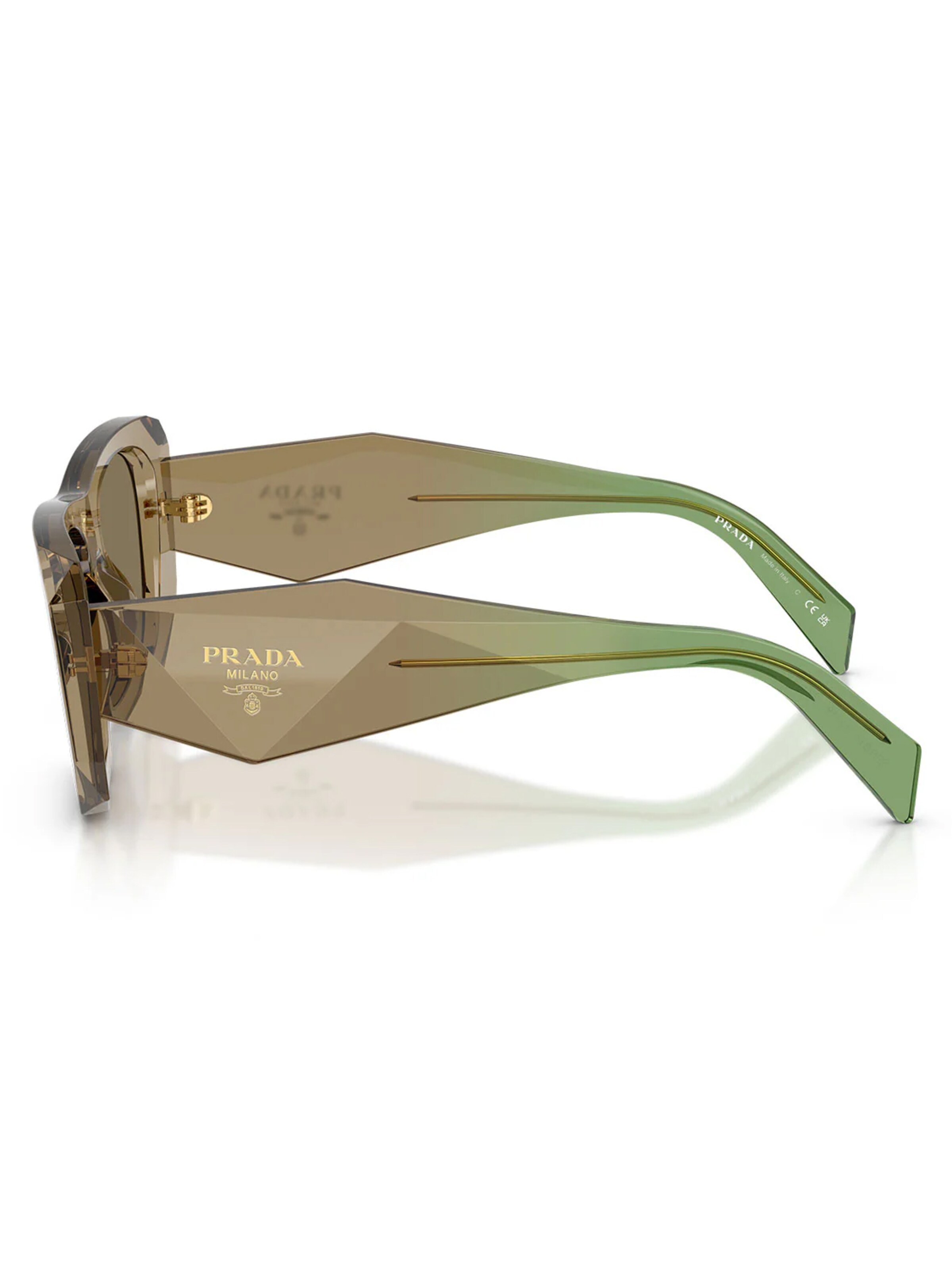 PRADA Zonnebril 'Prada Occhiali da Sole PRB18S 29E90F Terra/Marrone Chiaro Donna' in Bruin