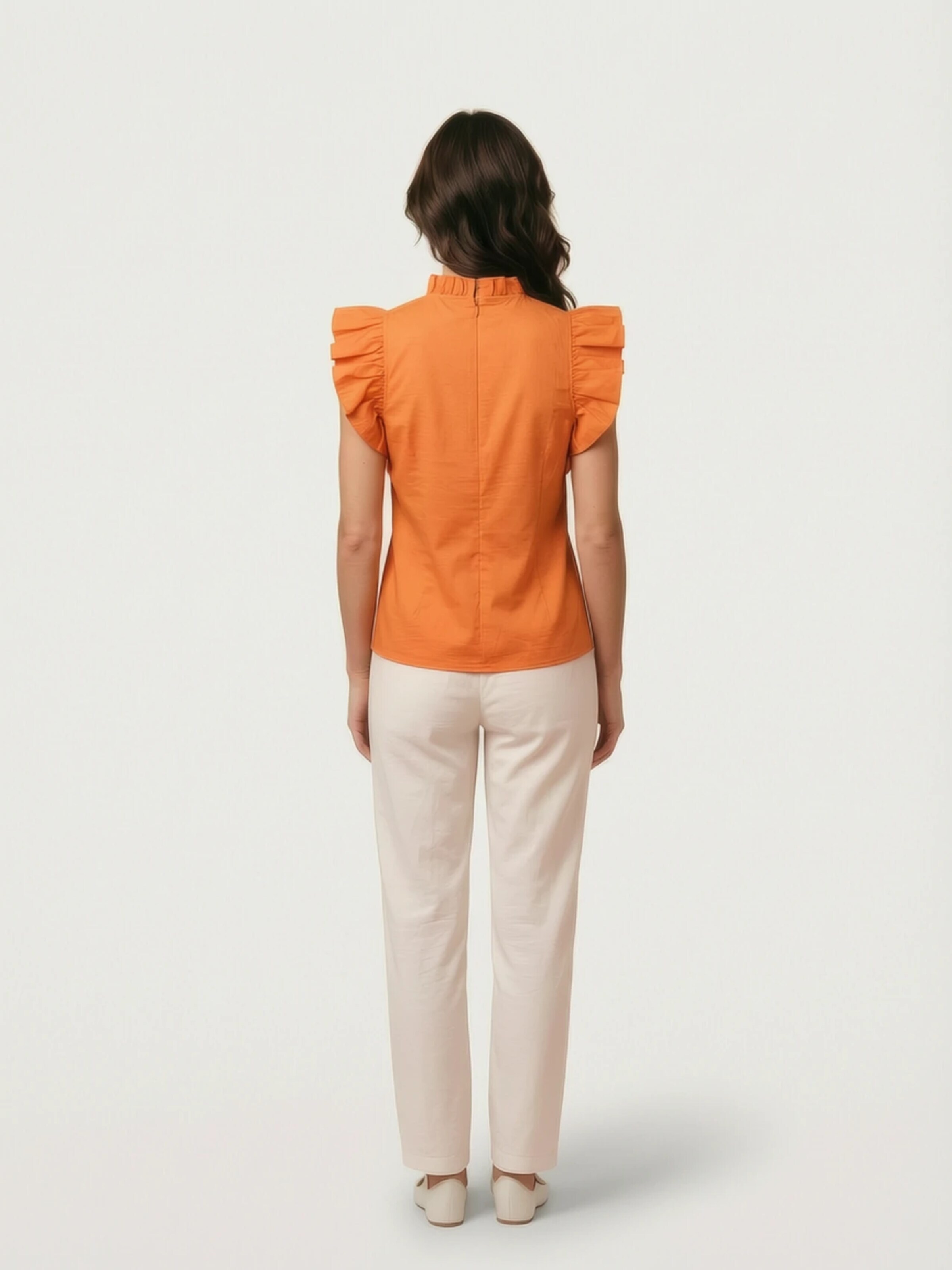 Camicia da donna di Fulgor in arancione