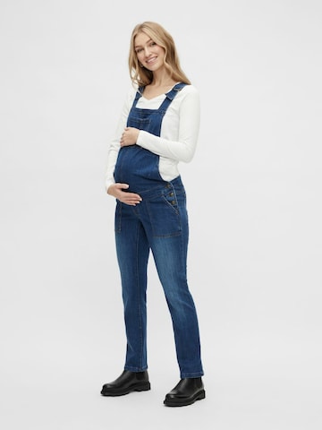 MAMALICIOUS Jean Overalls 'Sinna' in Blue: front