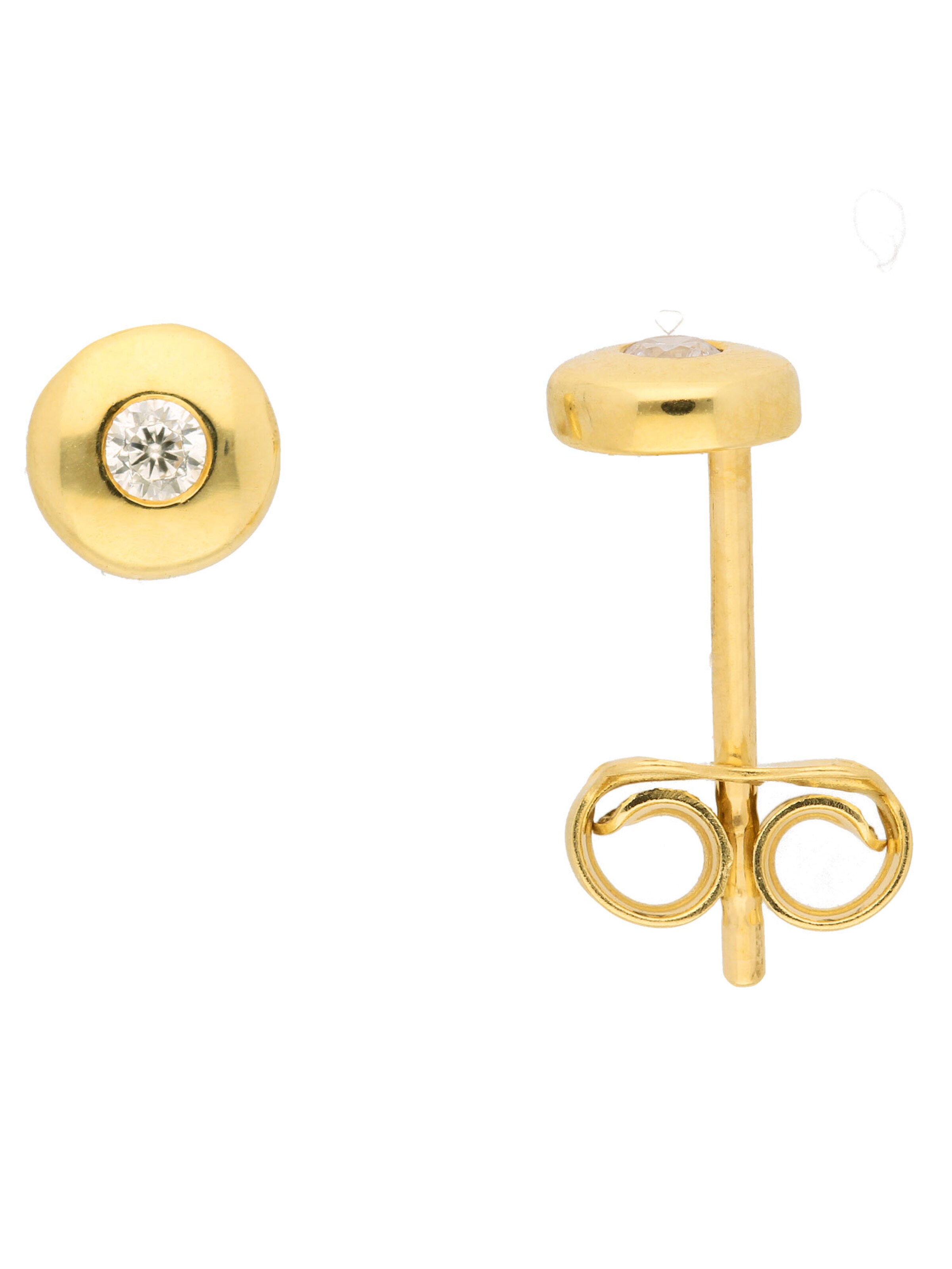 Adelia´s Ohrringe in Gold: Vorderseite
