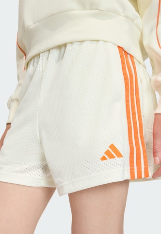 ADIDAS SPORTSWEAR Loose fit Sports trousers 'Stadium' in White