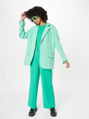 minimum Wide leg Pleat-Front Pants in Green