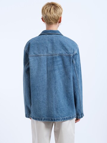 Dr. Denim Tussenjas 'Devon Worker Jacket' in Blauw