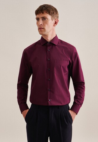 Coupe regular Chemise business SEIDENSTICKER en rouge : devant