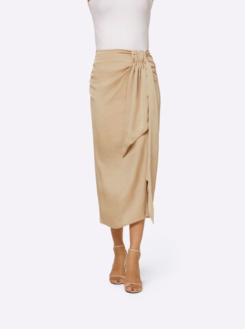 heine Rok in Beige: voorkant