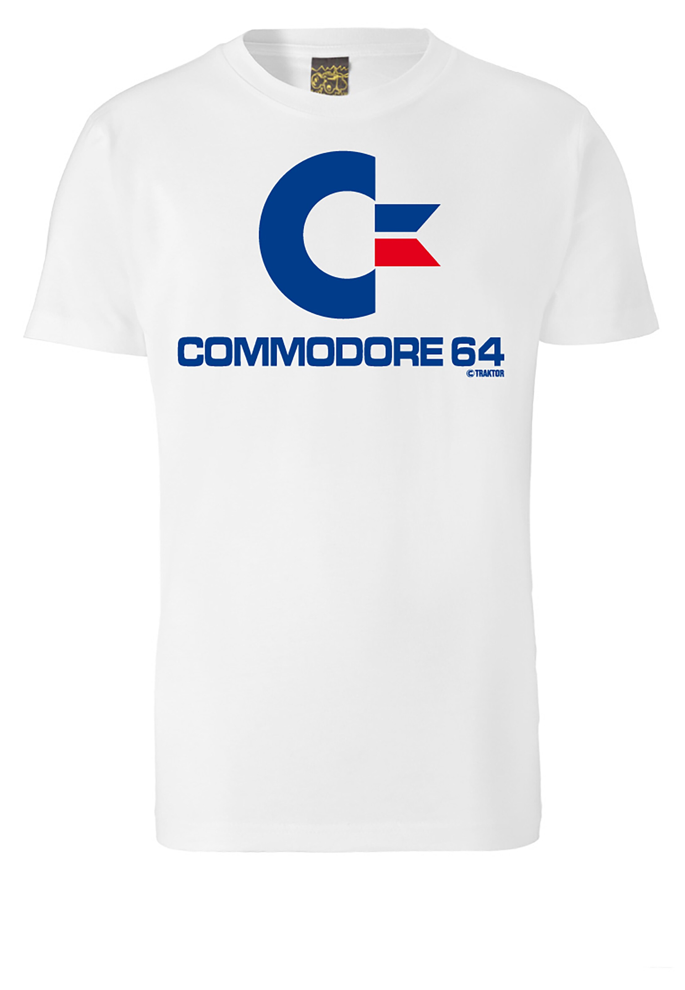 LOGOSHIRT Shirt 'Commodore' in White: front
