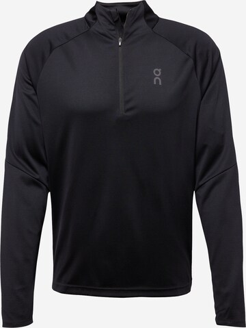 On Performance shirt in Black: front
