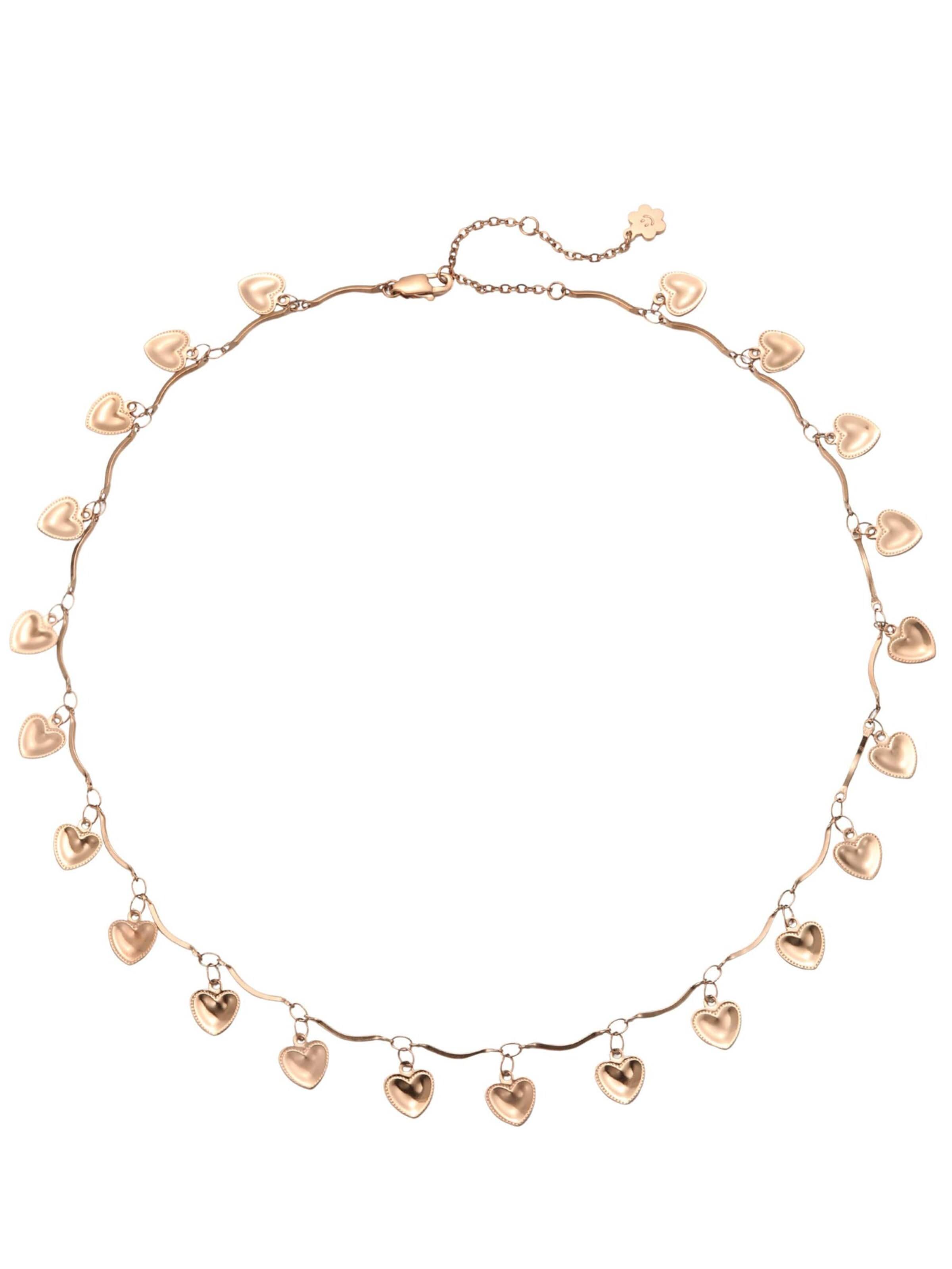 Hey Happiness - Cadena 'Love Heart' en oro