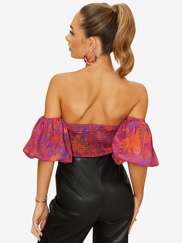 Chi Chi London Blouse in Red