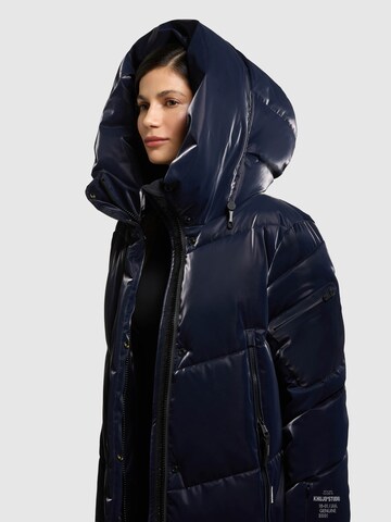 khujo Zimní kabát 'Pulset Shiny' – modrá