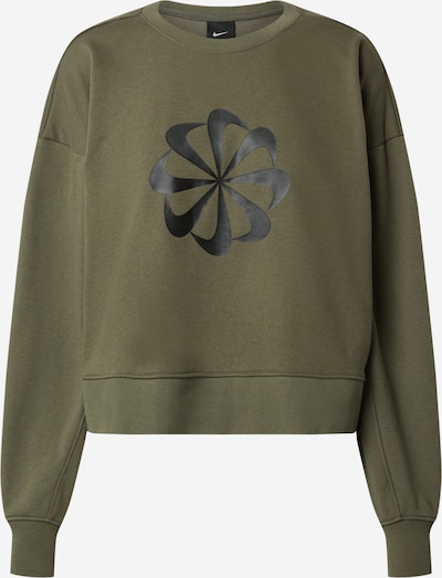 NIKE Sweatshirt in khaki / schwarz, Produktansicht