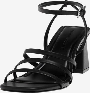 Pull&Bear Sandals in Black: front