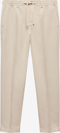 MANGO MAN Pantalon à plis 'Delave' en beige clair, Vue avec produit