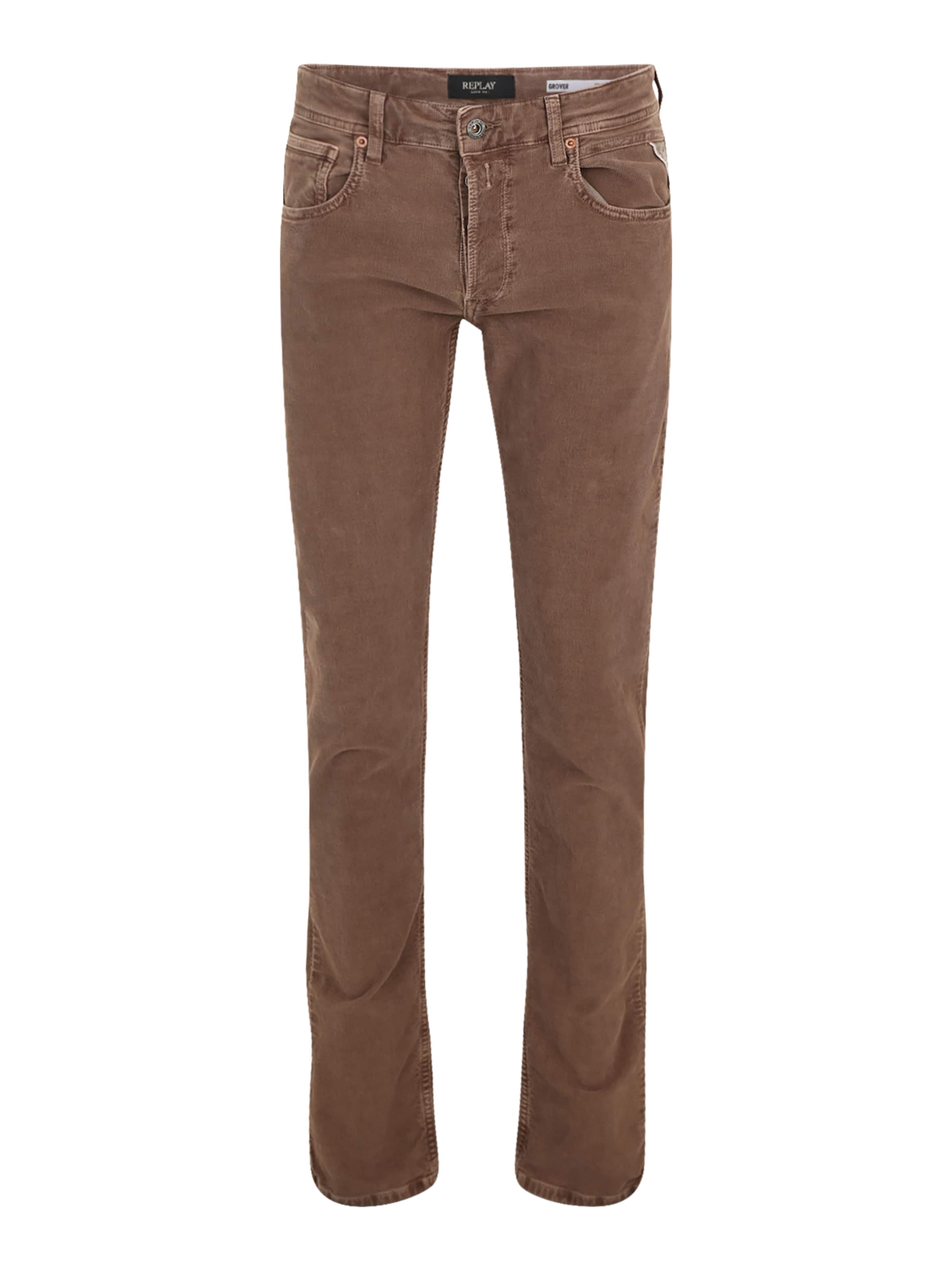 ruda REPLAY Standartinis Kelnės 'GROVER': priekis