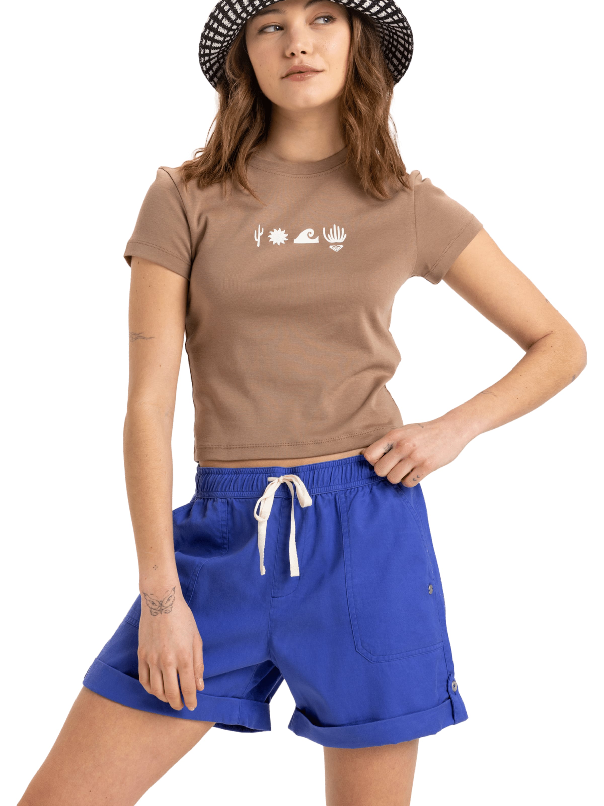 ROXY Loosefit Shorts 'Sweetest Day' in Blau