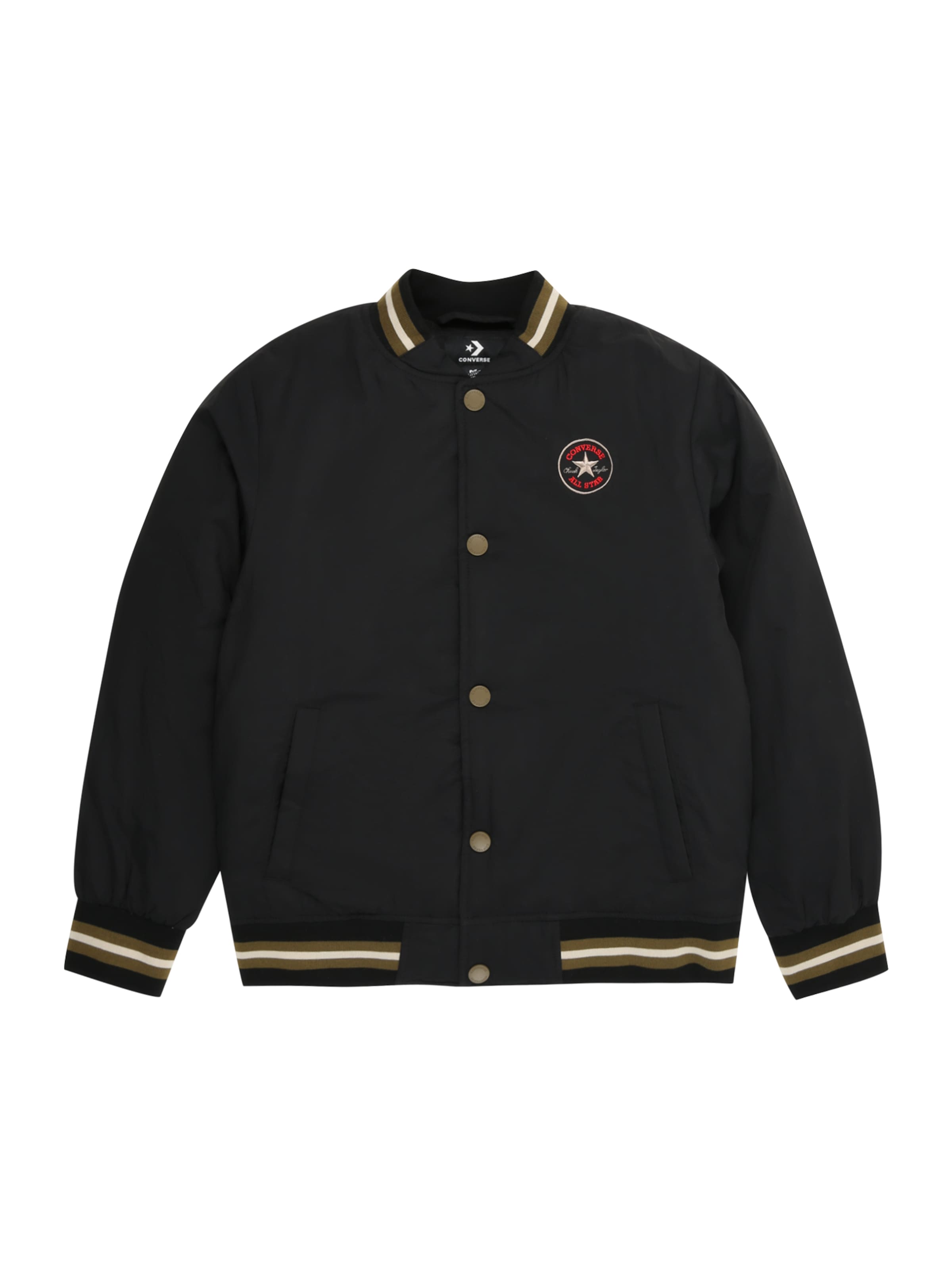 CONVERSE - Chaqueta de entretiempo en negro: frente