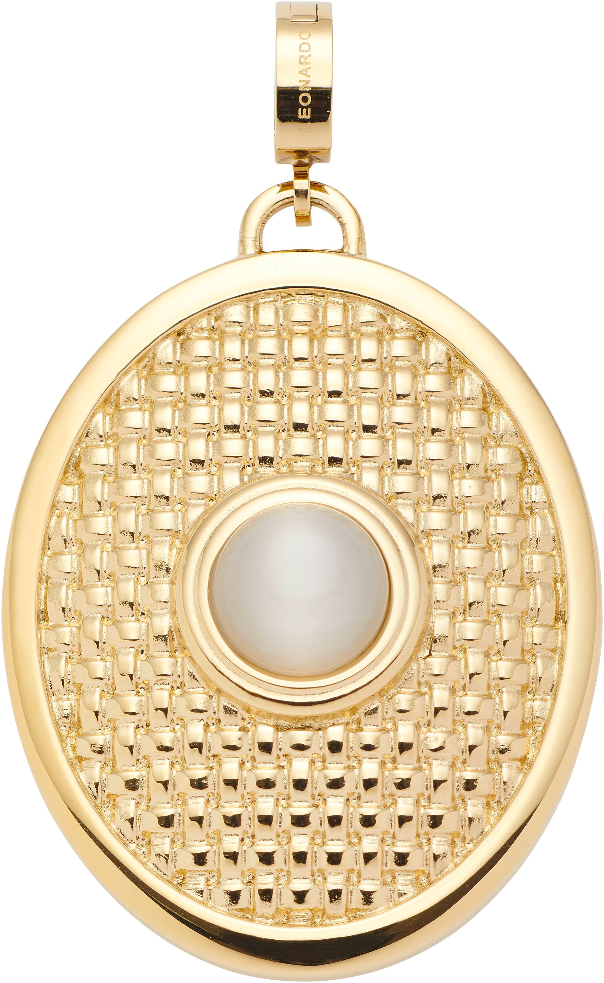 LEONARDO Pendant in Gold: front
