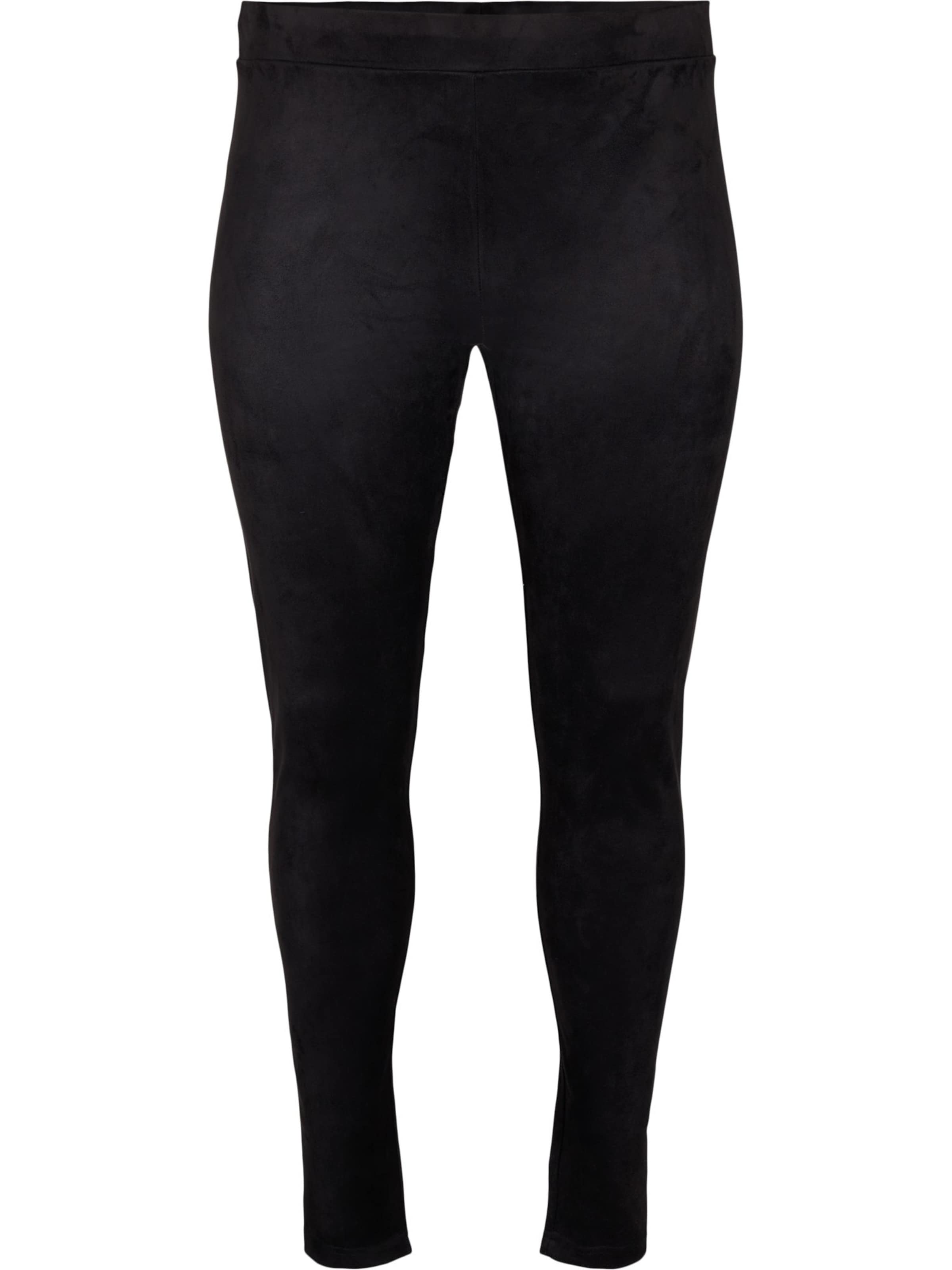 Zizzi Skinny Leggings 'Vjule' in Schwarz: Vorderseite