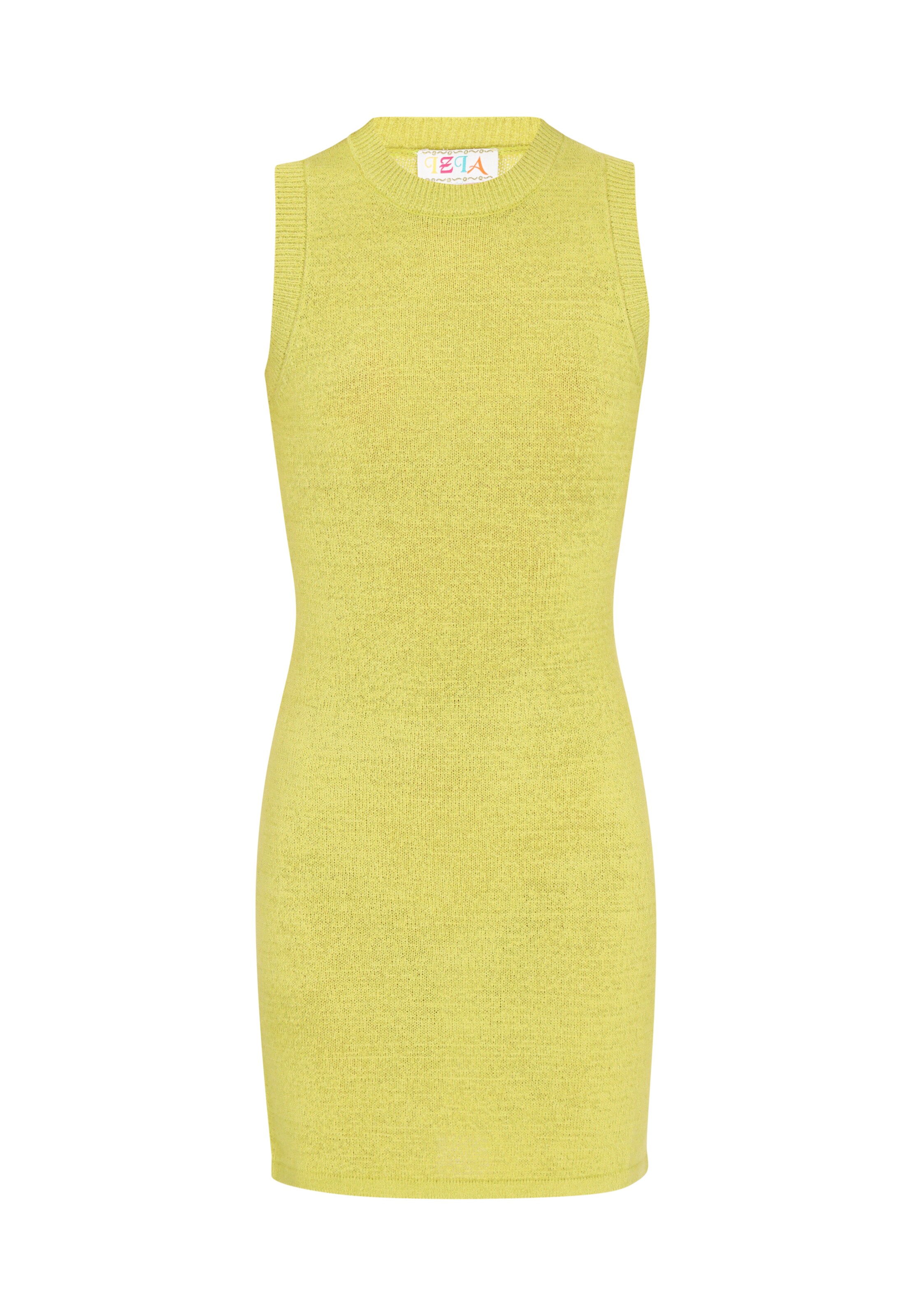 IZIA Трикотажное платье 'Boho' в Зеленый: спереди