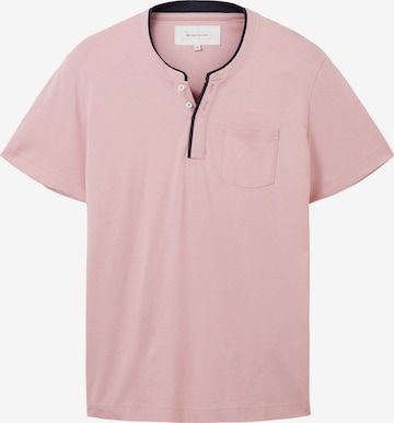 TOM TAILOR Shirt 'Serafino' in Pink: front