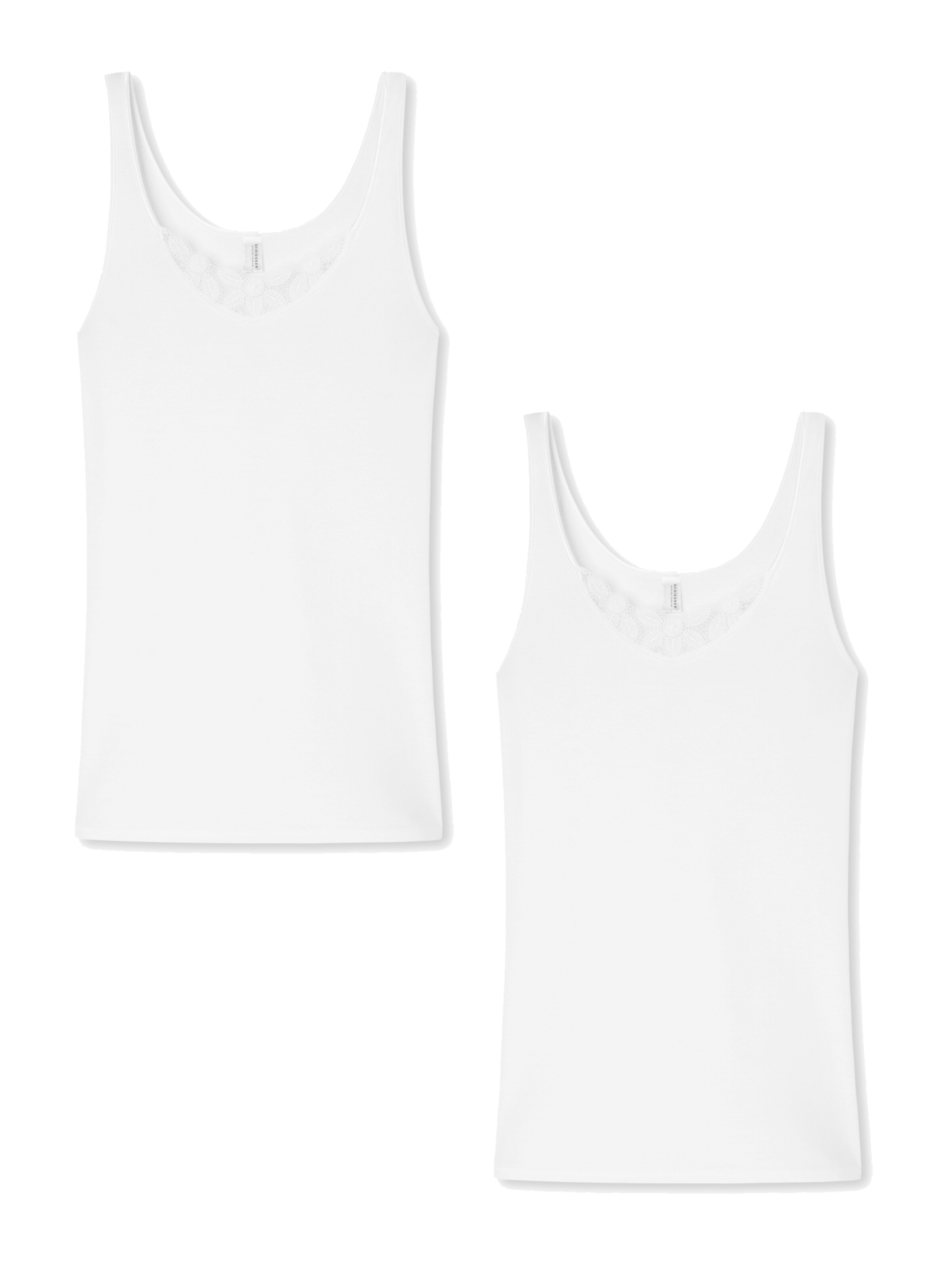 SCHIESSER Undershirt ' Selected! Premium ' in White: front