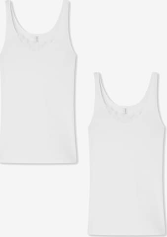 SCHIESSER Onderhemd ' Selected! Premium ' in Wit: voorkant
