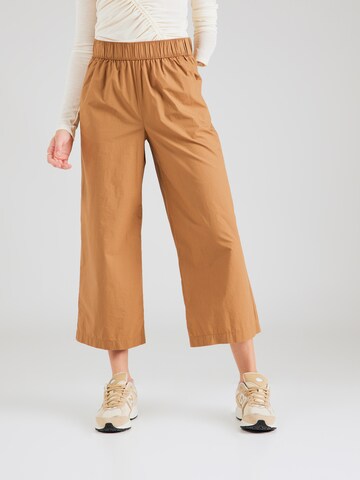 s.Oliver Wide leg Broek in Bruin: voorkant