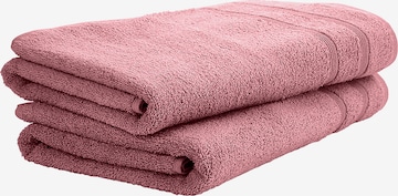 uncover by SCHIESSER Shower Towel 'Brooklyn' in Pink: front