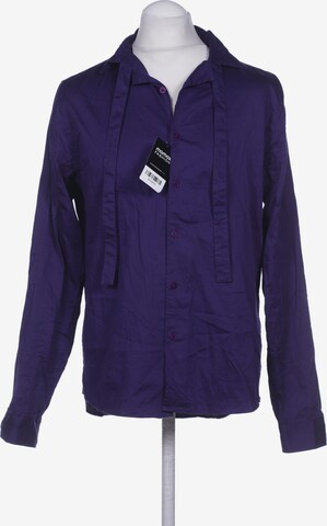 TOPMAN Button Up Shirt in L in Purple: front