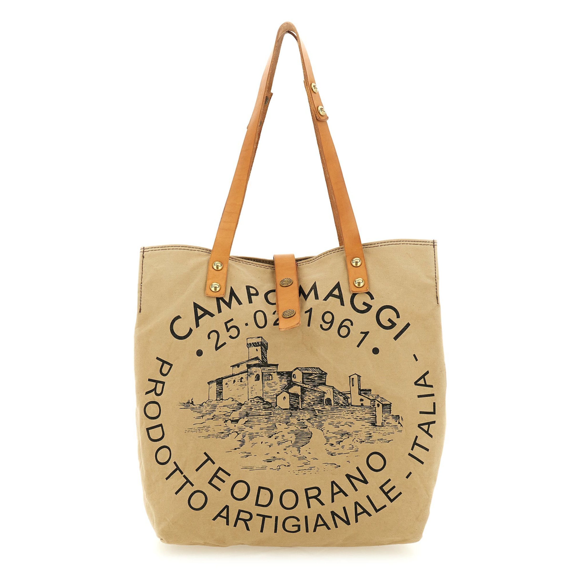 Campomaggi Shoulder bag 'Manici ' in Brown: front