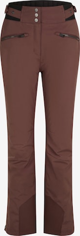 ZIENER Outdoor Pants 'TILLA' in Brown: front