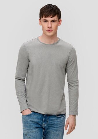 QS Shirt in Grau: Vorderseite