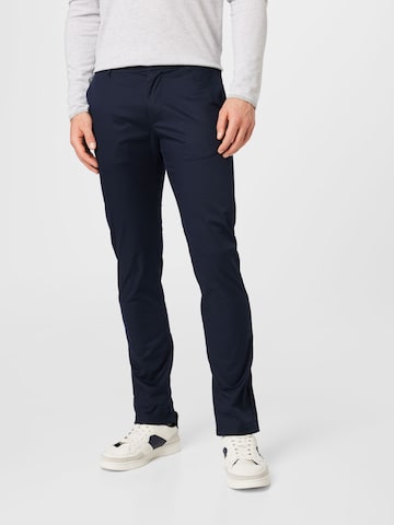 TOM TAILOR - Slimfit Pantalón chino en azul: frente