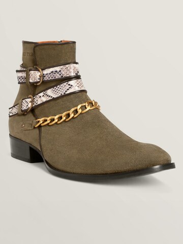 MAD TIGERS Bootsit 'SNAKE BUCKLE' värissä vihreä