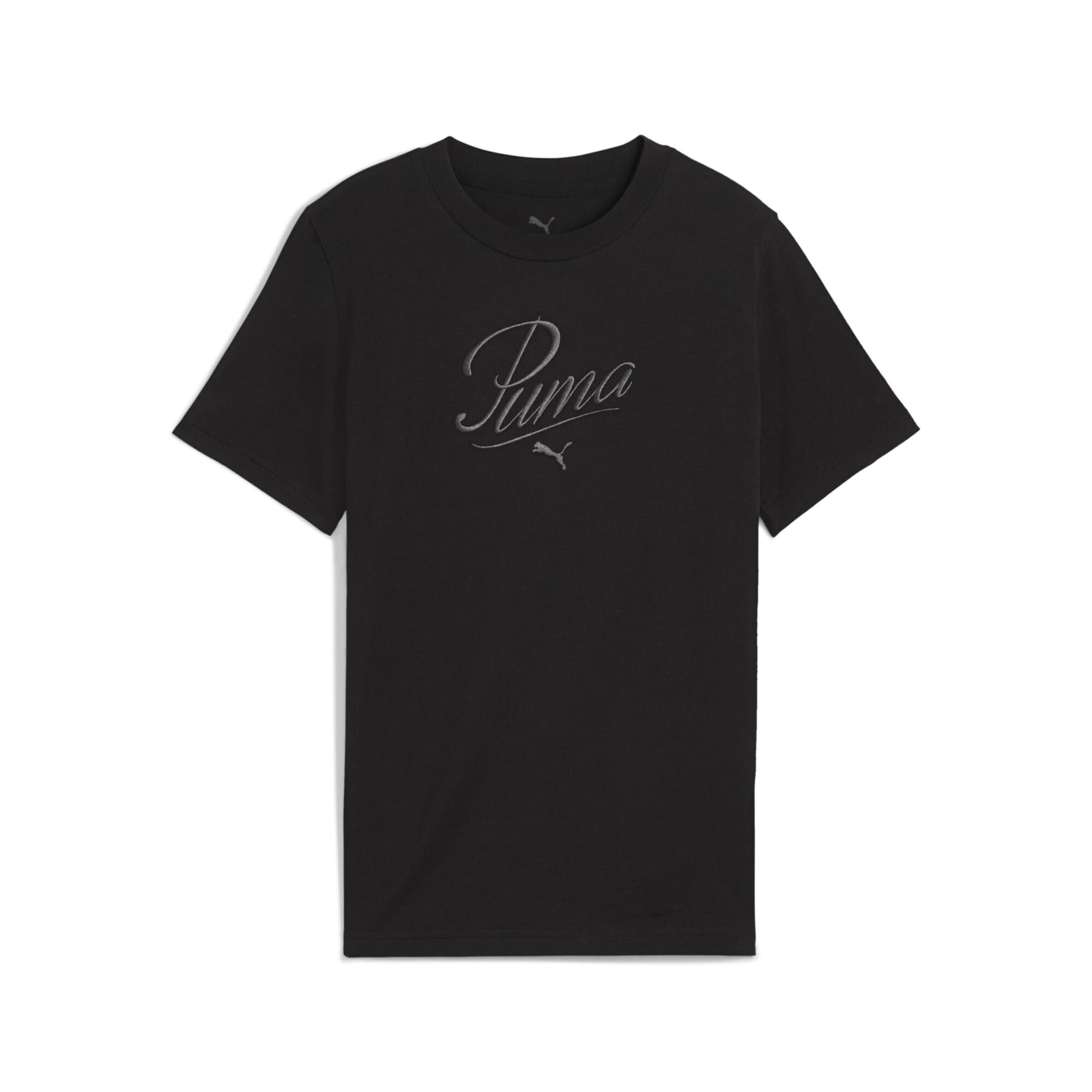 T-Shirt 'Essentials' PUMA en noir : devant