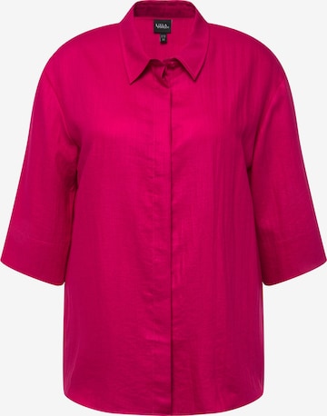 Ulla Popken Blouse in Roze: voorkant